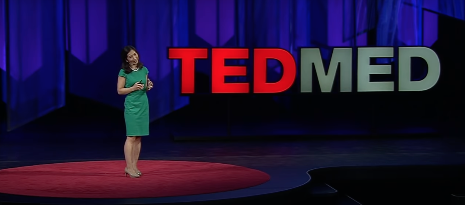 Dr. Wen on stage at TEDMED