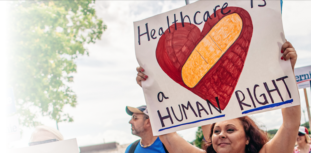 Bernie Sanders sees health care as a human right, and poll say over 2/3 of the nation agrees.