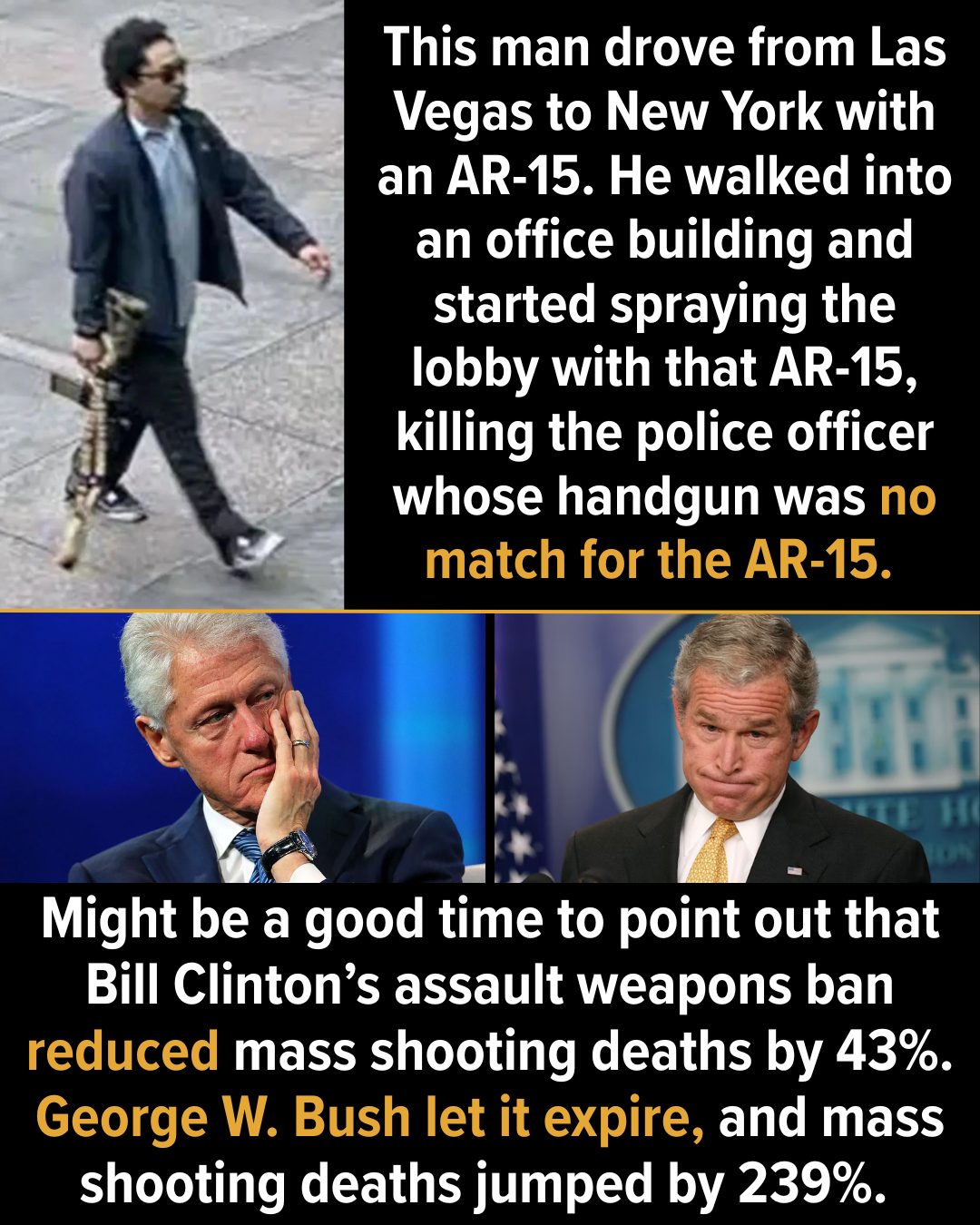 Clinton's assault weapons ban worked. Allowing it to expire worked too, just in the opposite way.